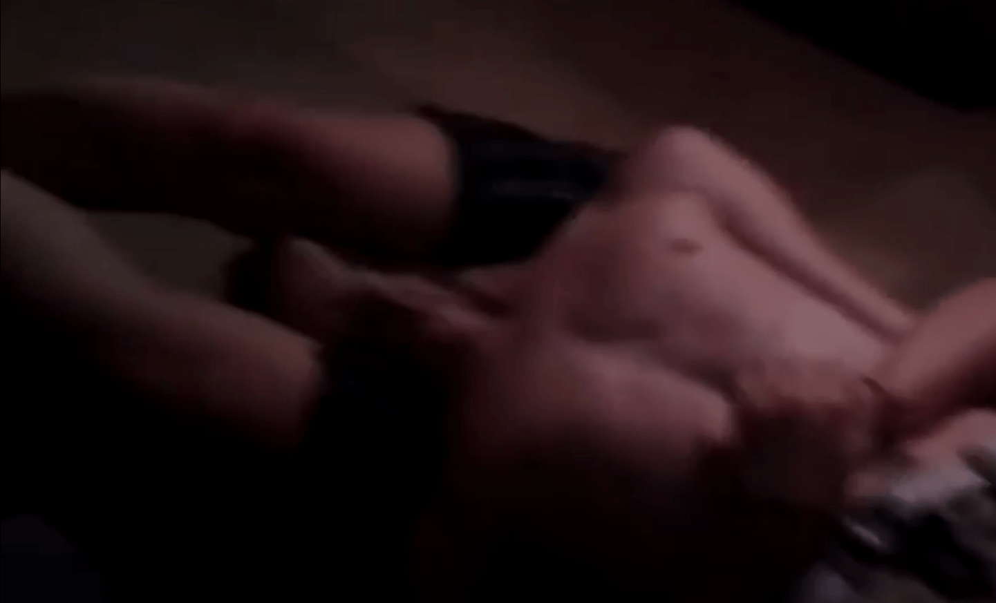 Girlfriend headscissors boyfriend