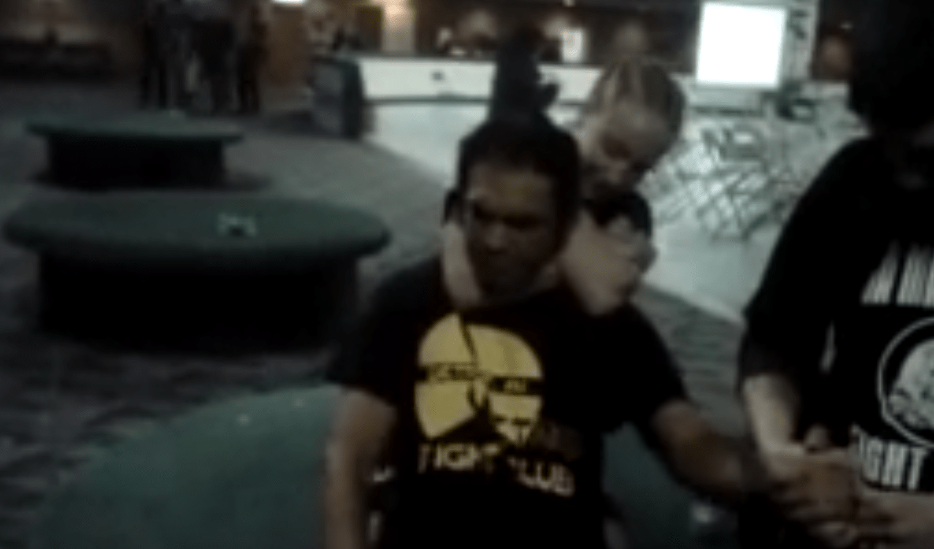 Girl chokes out a guy 2