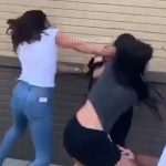 2 vs 1 Girl Fight