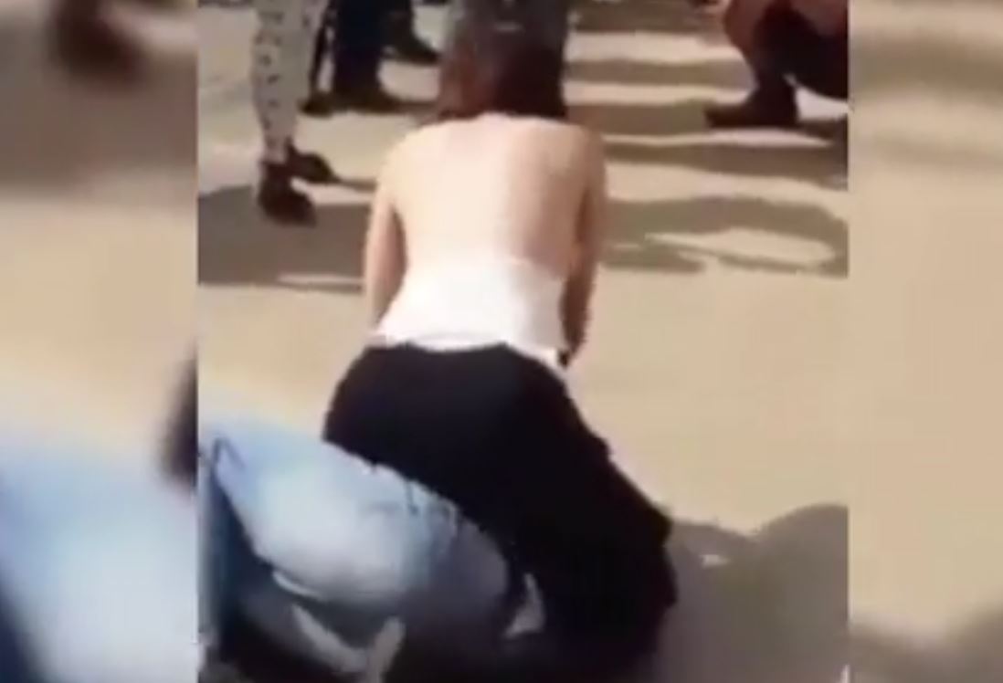 Girl Vs Guy Street Fight