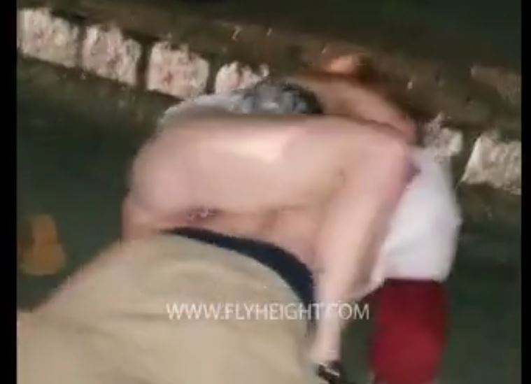 Girl beat up a guy