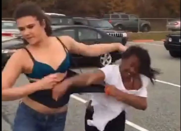 White Girl Beat Up Black Girl