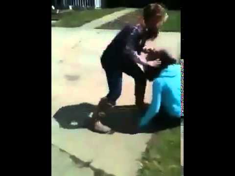 white girl beat up black girl