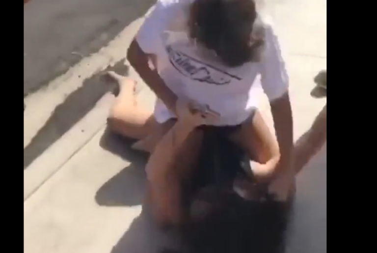 Face Sitting Fight – Hot Girl Beatdown