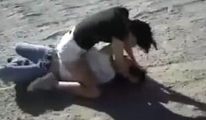 Girl Fight Face Sitting