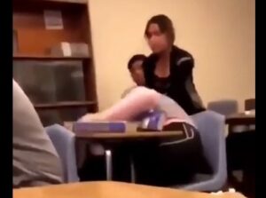 School Fights Smacked her with a textbook and then beat her down