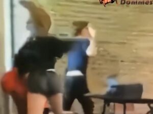 Girl Beat up a guy in a school fight