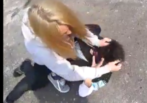 Girl bullies a guy