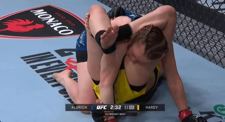 Reverse Triangle Choke Female MMA