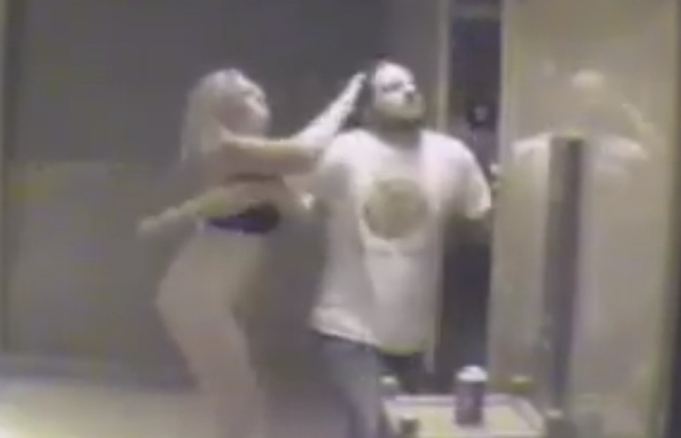 Woman vs man Fight