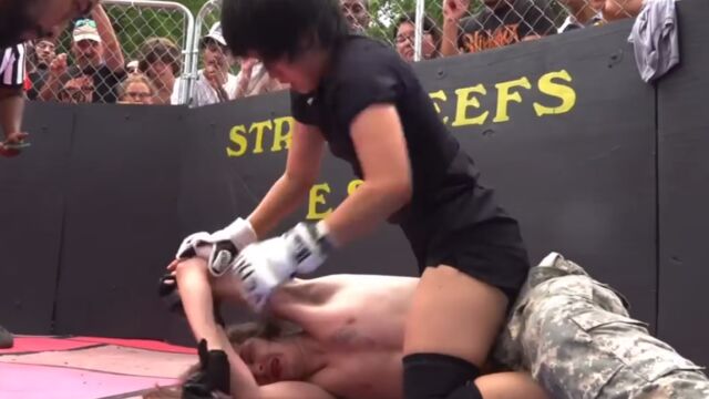Woman vs Man MMA Fight