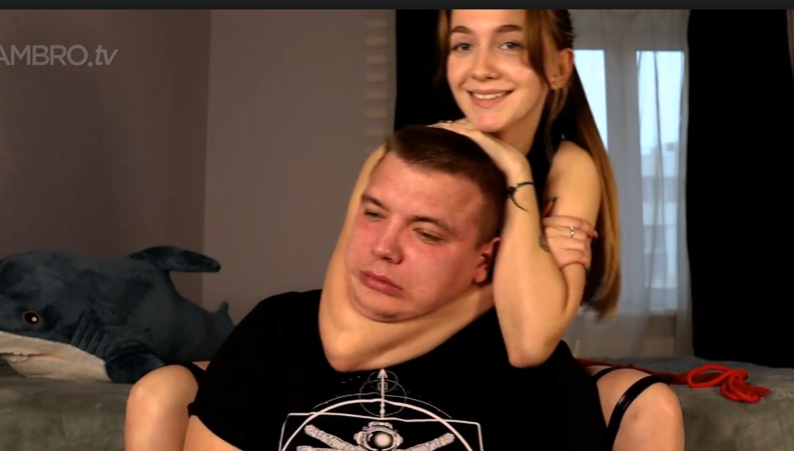 Young Goddess Choking her slave 439