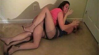 Black Hose Caper – Pantyhose Catfight