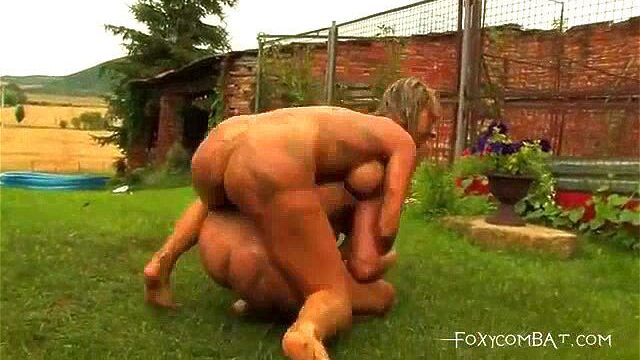 Outdoor Garden Catfight