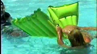 Pool Catfight on an Air Mattress
