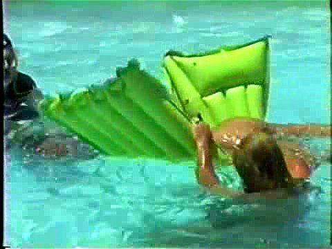 Pool Catfight on an Air Mattress